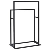 Handdoekenrek vrijstaand 48x24x78,5 cm ijzer zwart 5