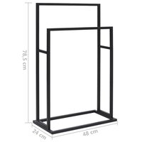 Handdoekenrek vrijstaand 48x24x78,5 cm ijzer zwart 7