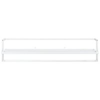 Handdoekenrek 95x25x22 cm ijzer wit 3