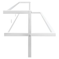 Handdoekenrek 95x25x22 cm ijzer wit 4