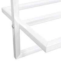 Handdoekenrek 95x25x22 cm ijzer wit 6