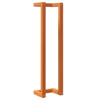 Handdoekenrek 23x18x90 cm massief grenenhout wasbruin 2