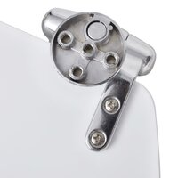 Toiletbril soft-close simpel ontwerp MDF wit 7