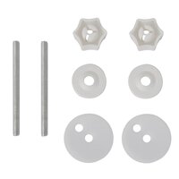 Toiletbril soft-close simpel ontwerp MDF wit 8