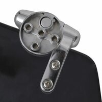 Toiletbril soft-close simpel ontwerp MDF zwart 7