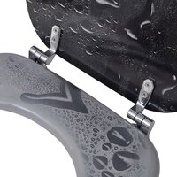 Toiletbril van MDF met waterdruppel dessin 7