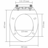 Toiletbril soft-close ovaal wit 8