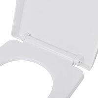 Toiletbril soft-close met quick-release ontwerp vierkant wit  5