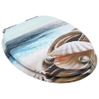 Toiletbril met soft-close deksel schelp MDF 3