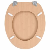 Toiletbril met deksel bamboe MDF 5
