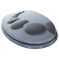 Toiletbril met soft-close deksel stenen MDF 3