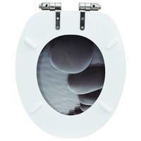 Toiletbril met soft-close deksel stenen MDF 7