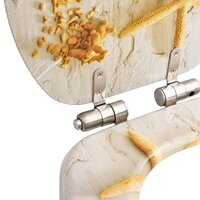 Toiletbril met soft-close deksel zeester MDF 6