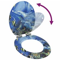 Toiletbril met soft-close deksel dolfijn MDF 2