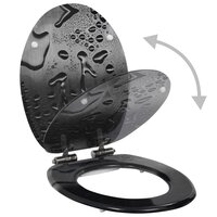 Toiletbril met soft-close deksel waterdruppel MDF 2