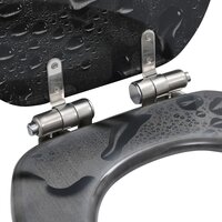 Toiletbril met soft-close deksel waterdruppel MDF 6