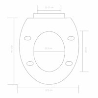Toiletbril soft-close met quick-release ontwerp zwart 9