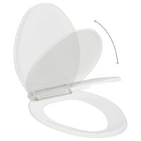 Toiletbril soft-close met quick-release ontwerp wit 2