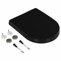 Toiletbril soft-close met quick-release ontwerp zwart 3