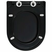 Toiletbril soft-close met quick-release ontwerp zwart 5