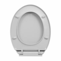 Toiletbril soft-close en quick-release ovaal lichtgrijs 7