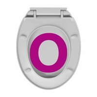 Toiletbril soft-close en quick-release ovaal lichtgrijs 9