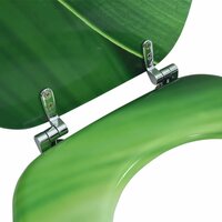 Toiletbril met deksel waterdruppel MDF groen 8