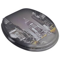 Toiletbrillen met deksels 2 st New York MDF 2