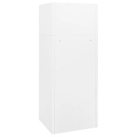 Zadelkast 53x53x140 cm staal wit    4