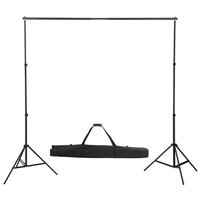 Fotostudioset met verlichtingsset en achtergrond 3