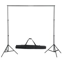 Fotostudioset met verlichtingsset en achtergrond 5