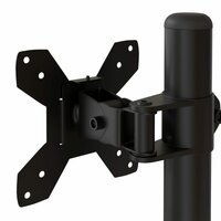 Monitorstandaard dubbel VESA 75/100 mm staal zwart 9