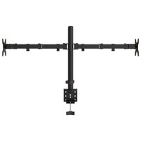 Monitorstandaard dubbel VESA 75/100 mm staal zwart 5