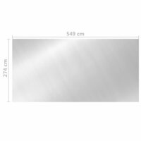 Zwembadhoes 549x274 cm PE zilverkleurig 5