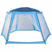 Zwembadtent 500x433x250 cm stof blauw 3