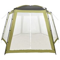 Zwembadtent 500x433x250 cm stof groen 2