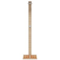 Buitendouche 50x55x224 cm poly rattan en acaciahout beige 5