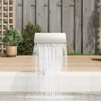 Zwembadwaterval 45x30x60 cm roestvrij staal  3