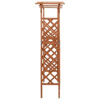 Pergola met poort 116x40x204 cm massief vurenhout 3