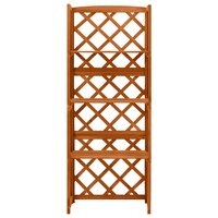 Latwerk met schappen 55x30x140 cm massief vurenhout 2