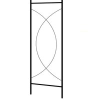Tuinboog 150x34x240 cm ijzer zwart  4