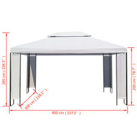 Prieel 3x4 m wit 5
