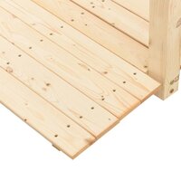Tuinbrug met kettingrails 150x67x56 cm massief vurenhout 5