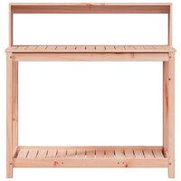 Oppottafel met schappen 108x50x109,5 cm massief douglashout 5