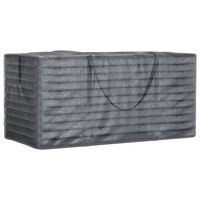 Opbergtassen tuinkussens 2 st 150x75x75 cm polyetheen zwart 6