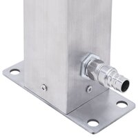 Waterzuil vierkant 60 cm roestvrij staal 6