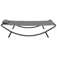 Tuinbed 200x90 cm staal grijs 3