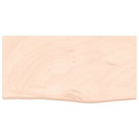 Wastafelblad 60x30x(2-4) cm onbehandeld massief hout 3