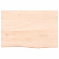 Wastafelblad 60x40x(2-6) cm onbehandeld massief hout 3