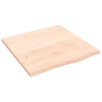 Wastafelblad 60x60x2 cm onbehandeld massief hout 2